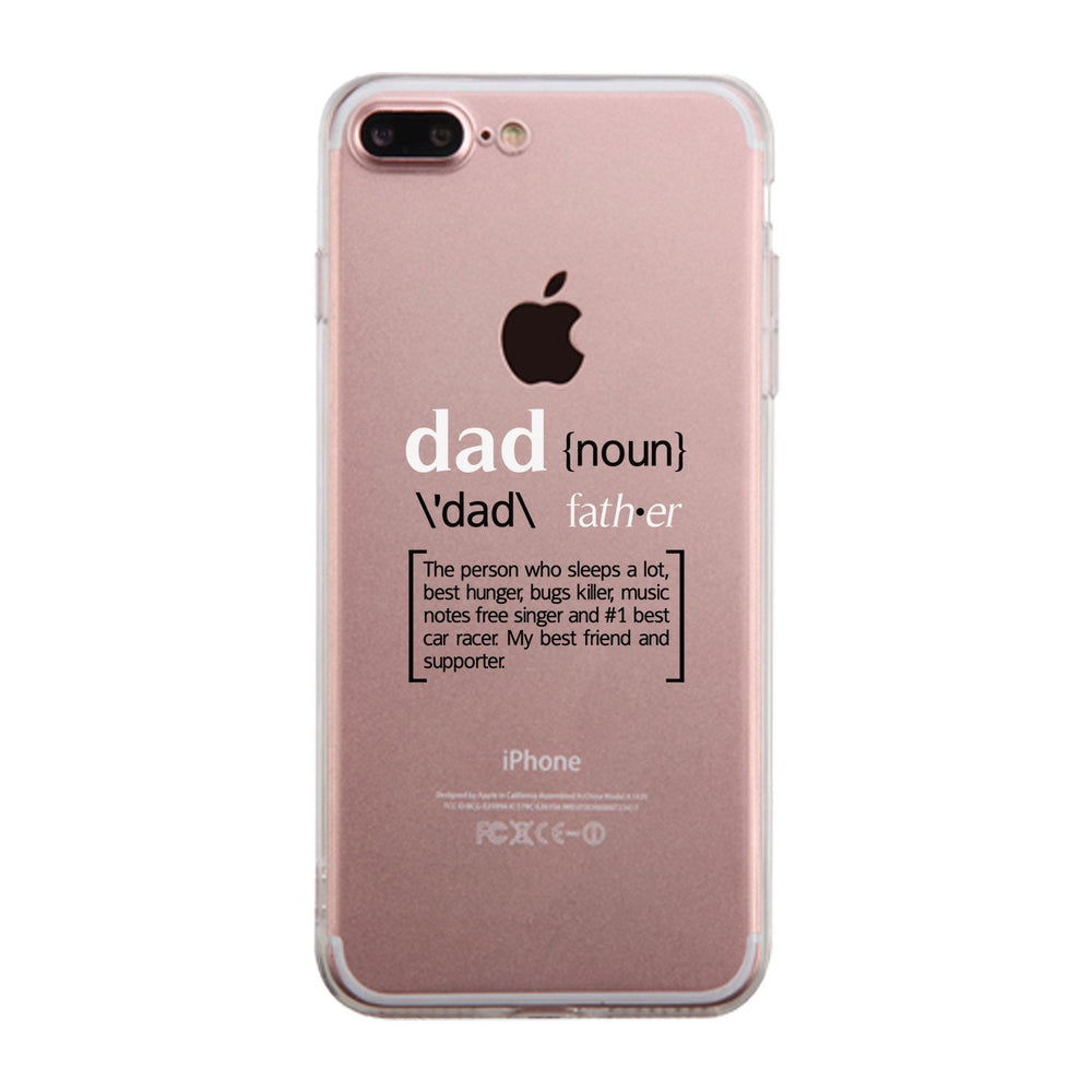 Dad Noun Clear Phone Case