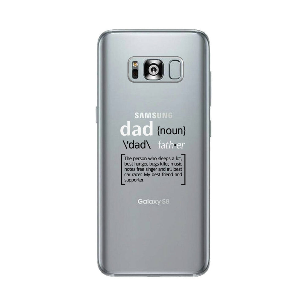 Dad Noun Clear Phone Case