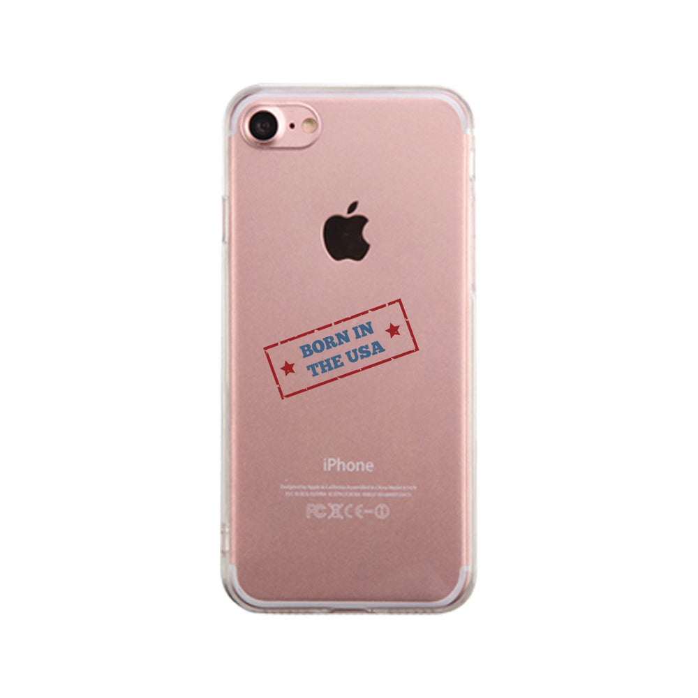 Born In The Usa Clear Phone Case