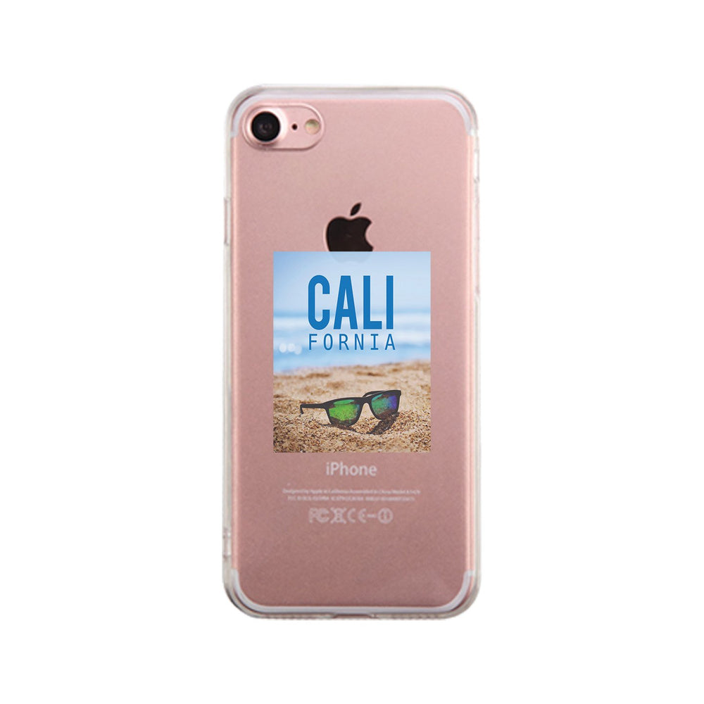 California Beach Sunglass Clear Phone Case