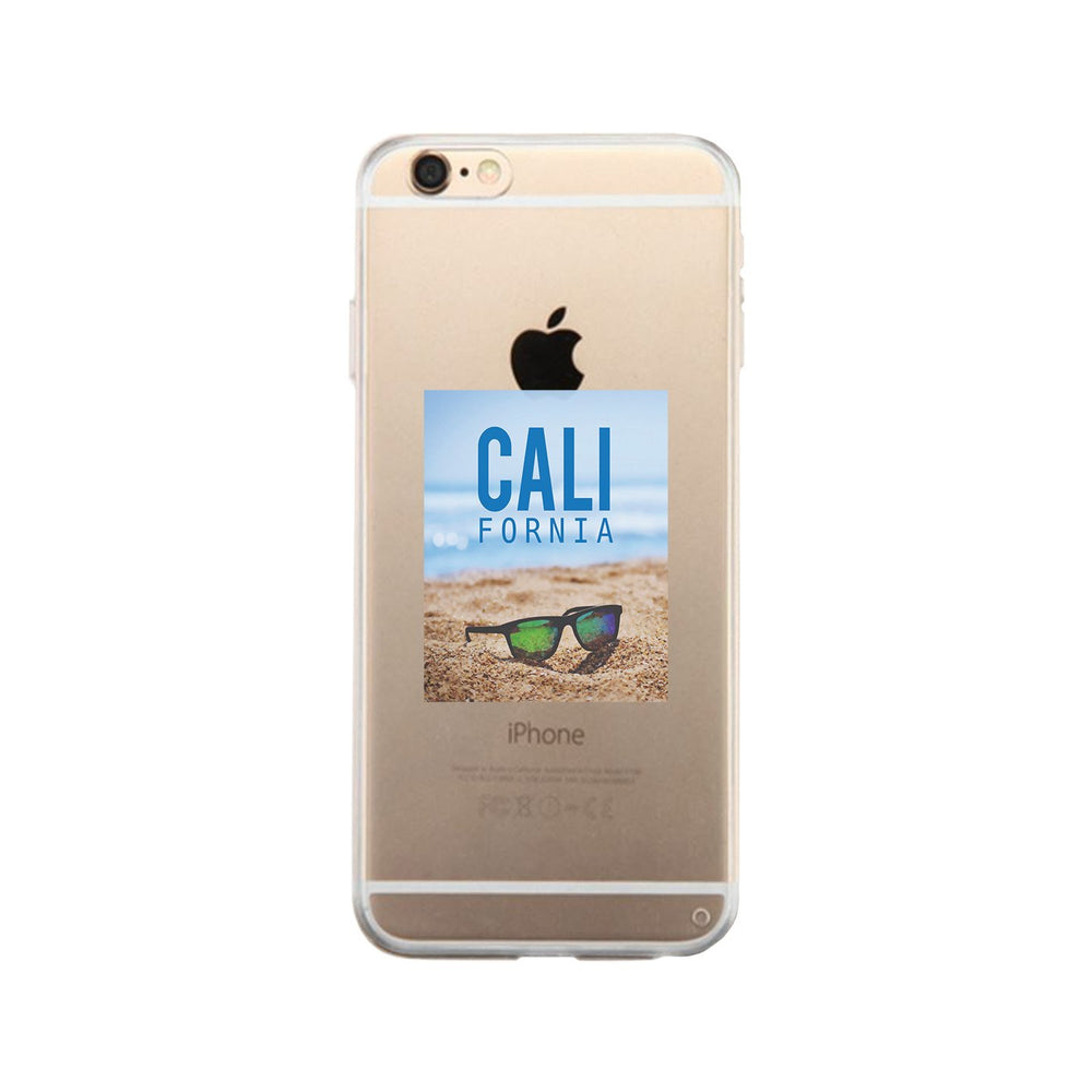 California Beach Sunglass Clear Phone Case