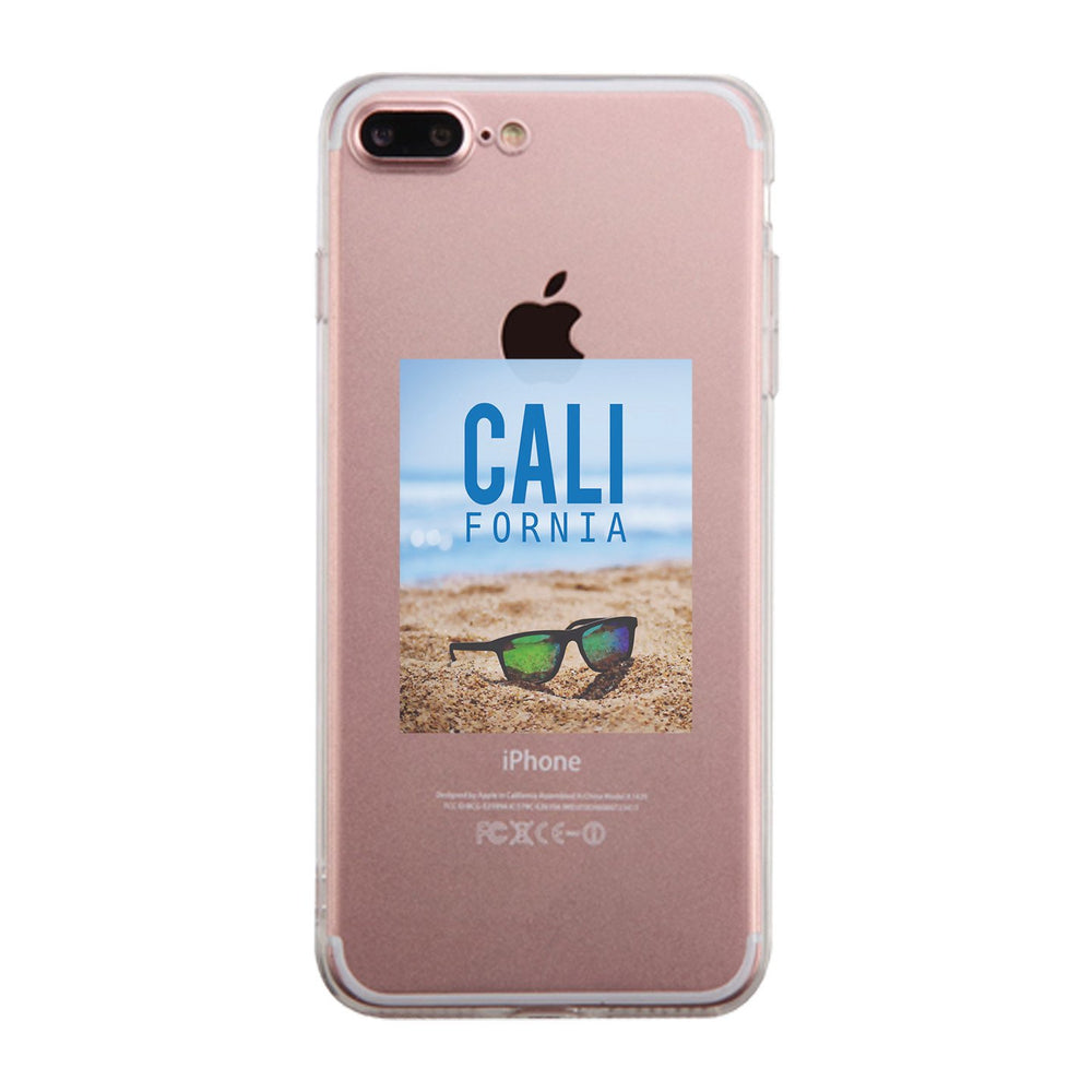 California Beach Sunglass Clear Phone Case