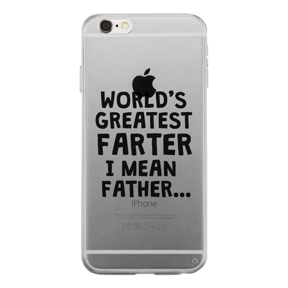 Farter I Mean Father Clear Case Hilarious Dads Gift For Fathers Day