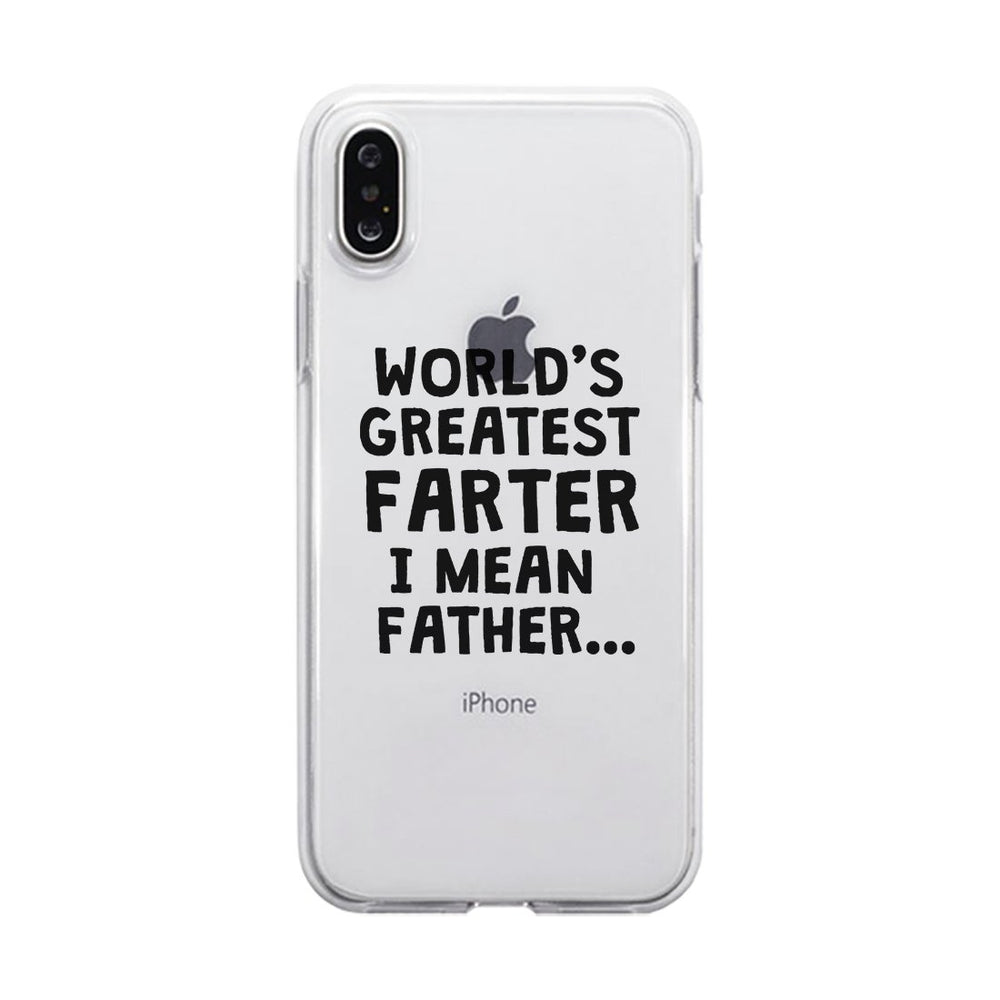Farter I Mean Father Clear Case Hilarious Dads Gift For Fathers Day