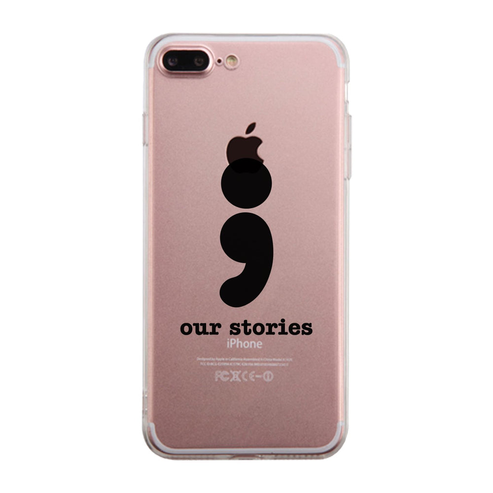 Our Stories-Left Clear Phone Case