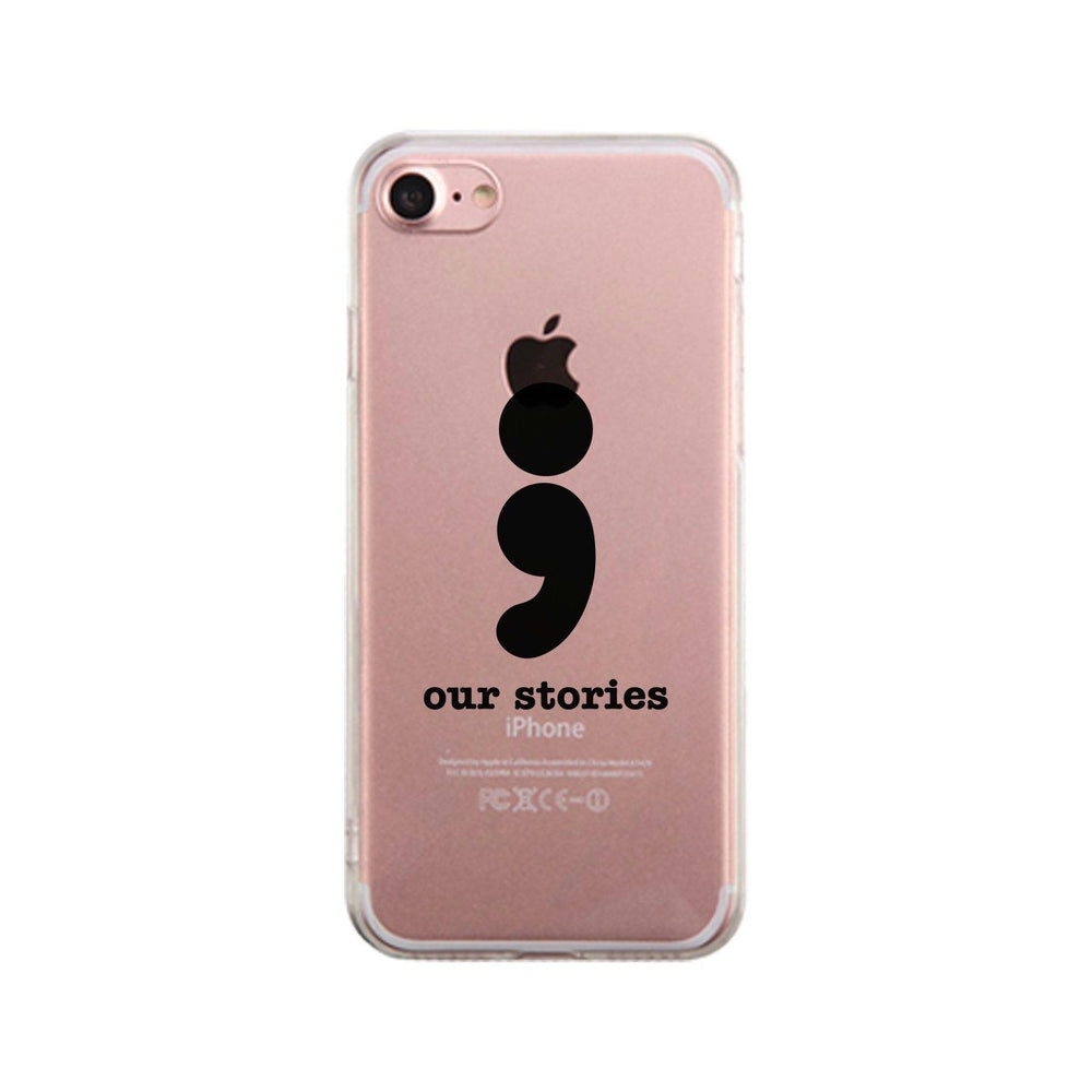 Our Stories-Left Clear Phone Case
