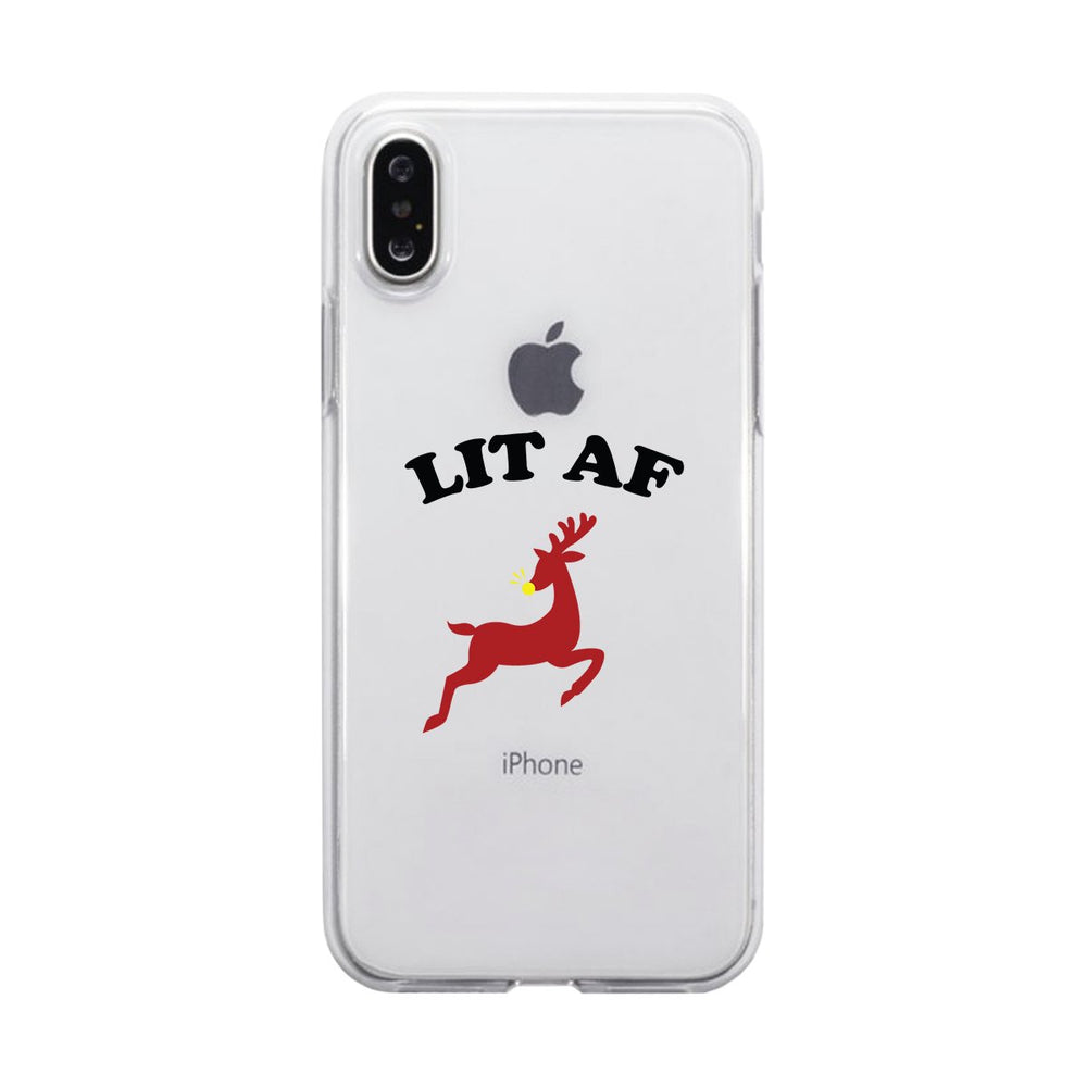 Lit Af Clear Phone Case