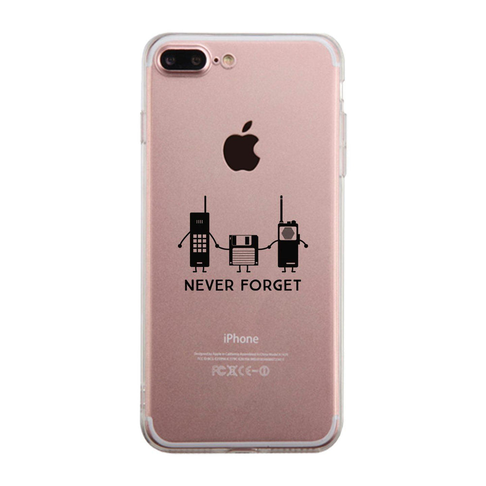 Never Forget Clear Phone Case