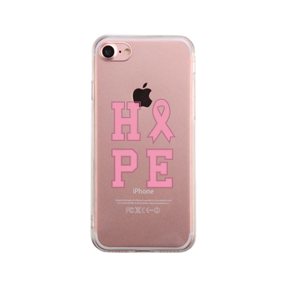 Hope Ribbon Clear Phone Case