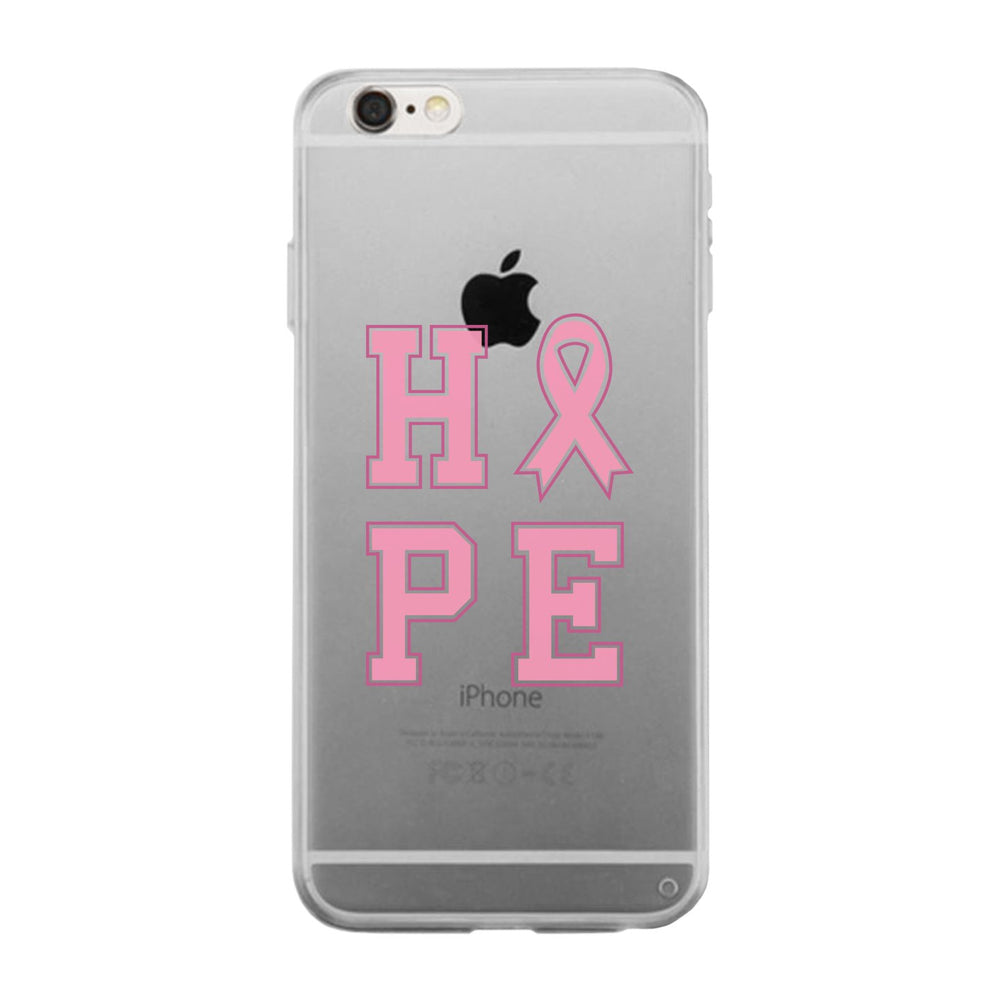 Hope Ribbon Clear Phone Case