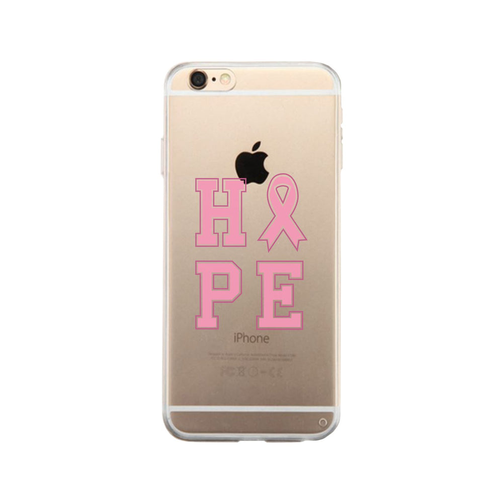 Hope Ribbon Clear Phone Case
