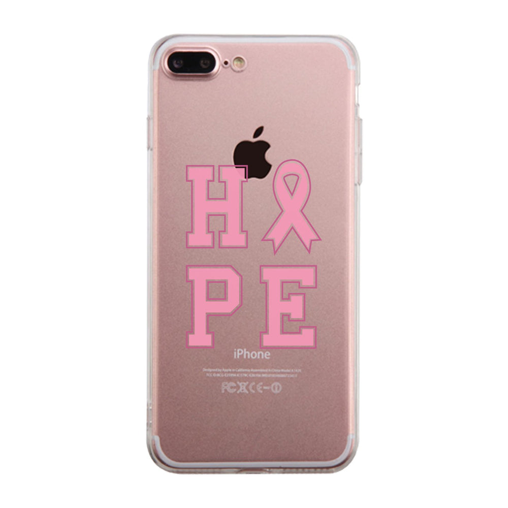 Hope Ribbon Clear Phone Case