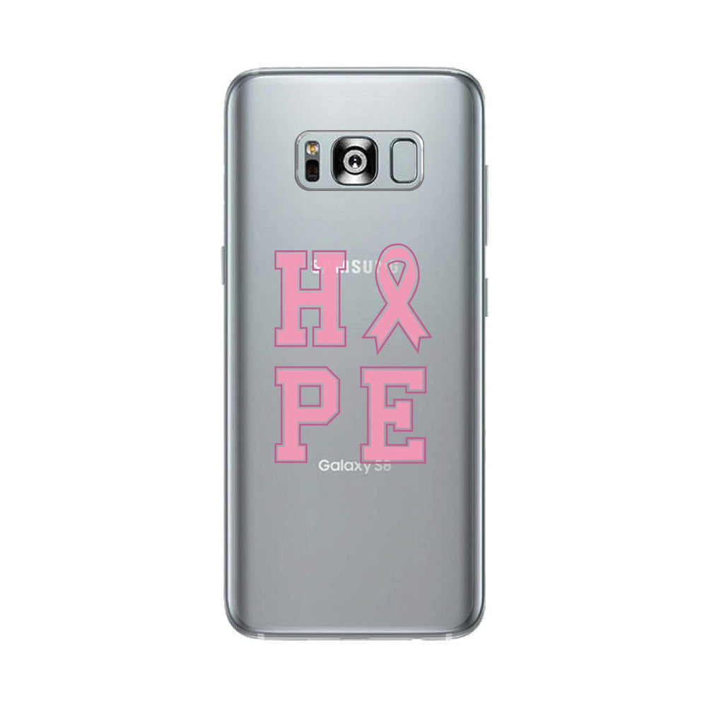 Hope Ribbon Clear Phone Case
