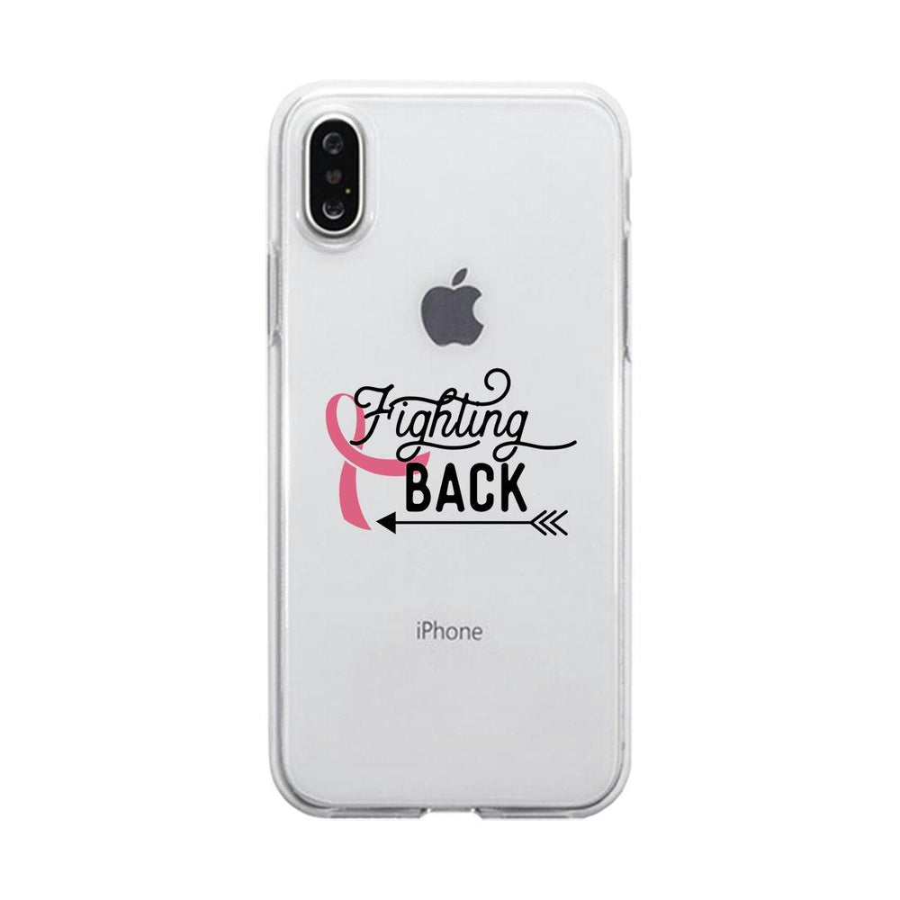 Fighting Back Arrow Clear Phone Case