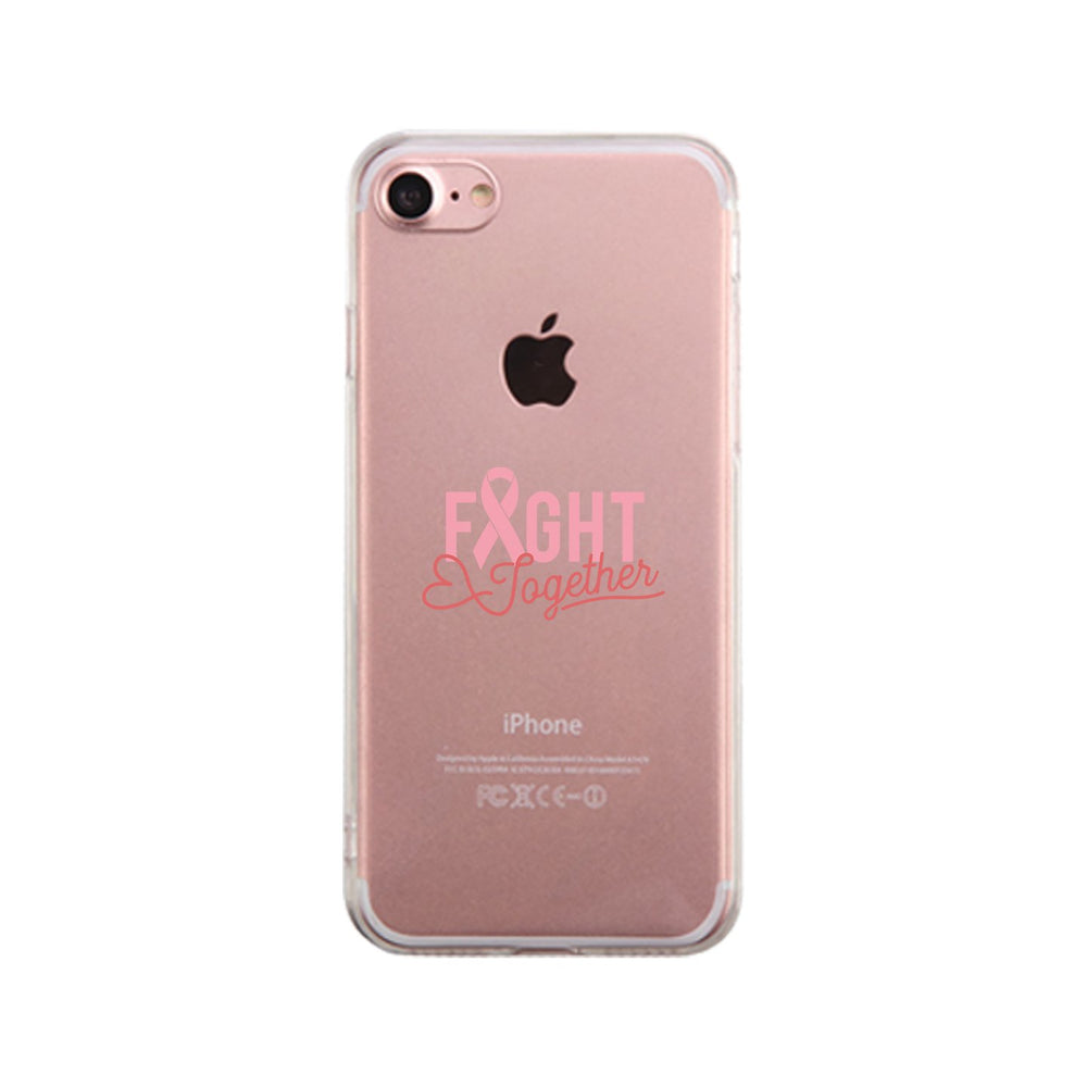 Fight Together Breast Cancer Awareness Clear Phone Case