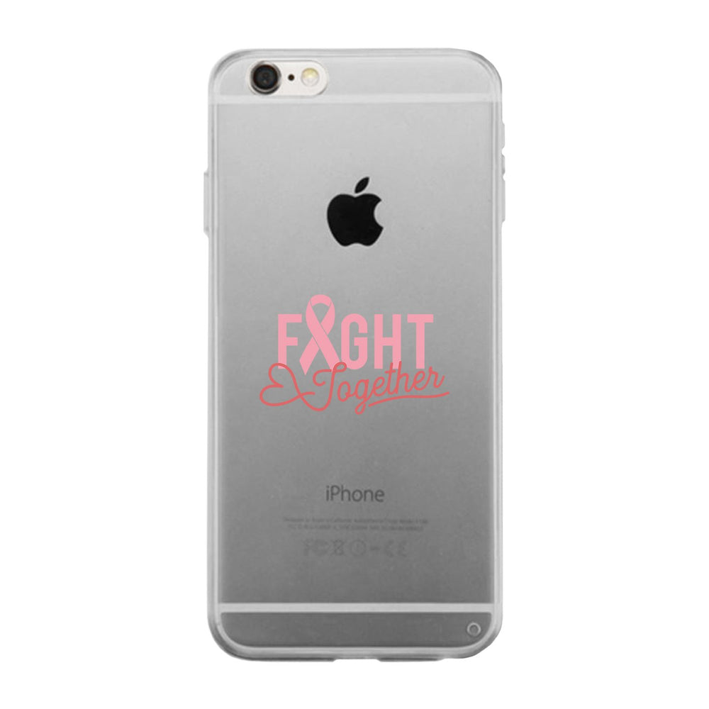 Fight Together Breast Cancer Awareness Clear Phone Case