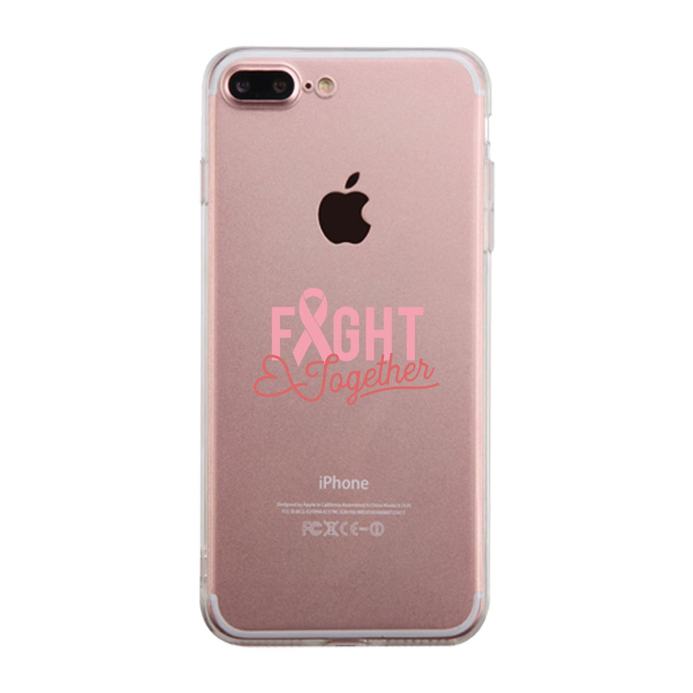 Fight Together Breast Cancer Awareness Clear Phone Case