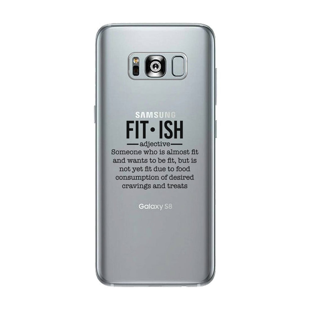 Fit-ish Clear Case Funny Workout Gift Phone Case Cute Gym Gifts