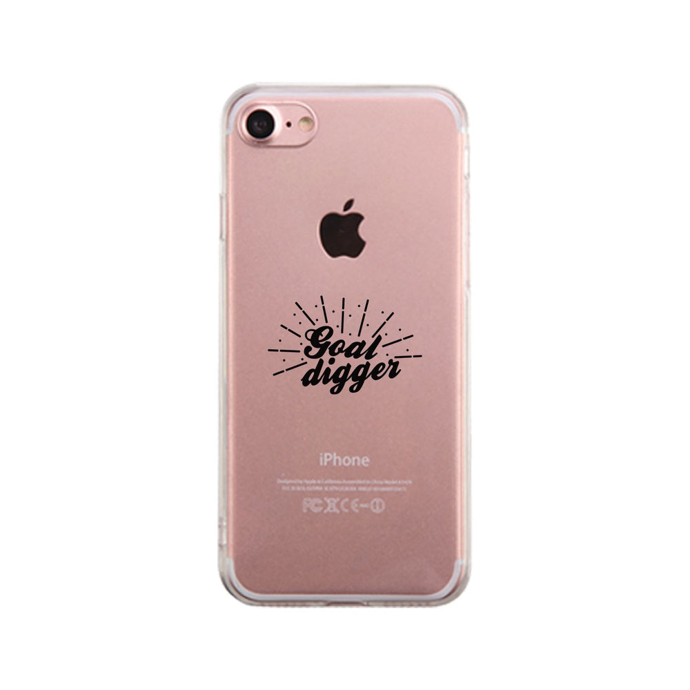 Goal Digger Clear Case Funny Workout Gift Phone Case Cute Gym Gifts