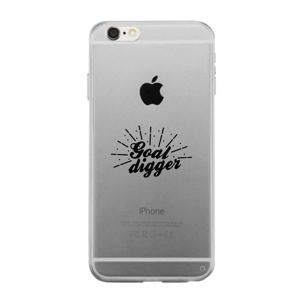 Goal Digger Clear Case Funny Workout Gift Phone Case Cute Gym Gifts