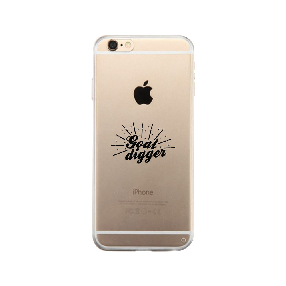 Goal Digger Clear Case Funny Workout Gift Phone Case Cute Gym Gifts