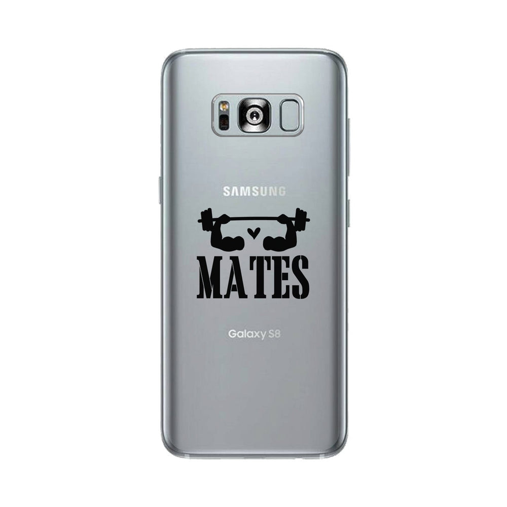 Swole Mates-RIGHT Clear Case Cute Matching Workout Cover Gym Gifts