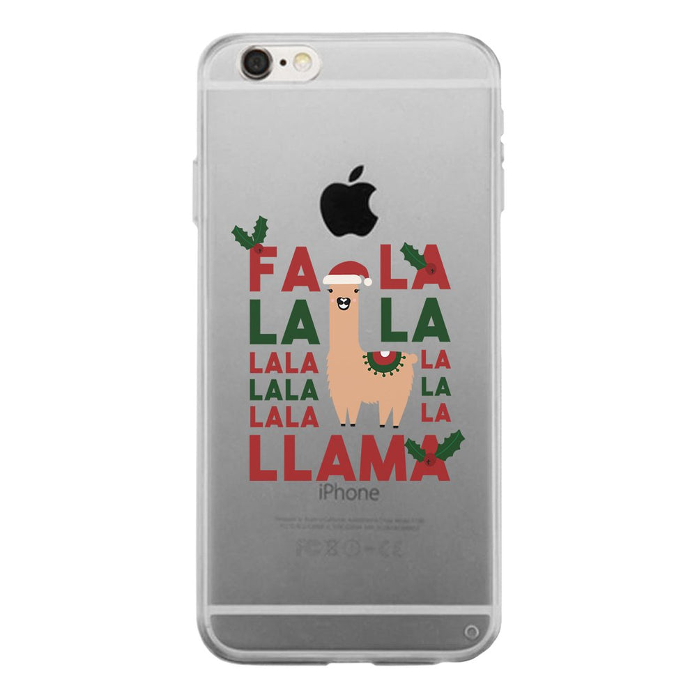Falala Llama Clear Case Funny Christmas Gift Phone Case Transparent