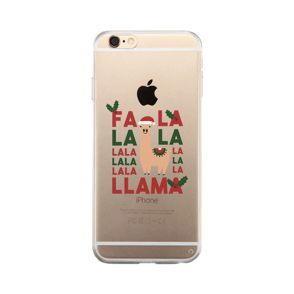 Falala Llama Clear Case Funny Christmas Gift Phone Case Transparent
