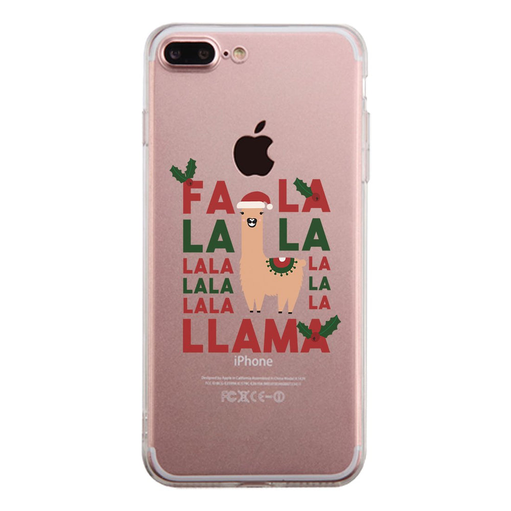 Falala Llama Clear Case Funny Christmas Gift Phone Case Transparent