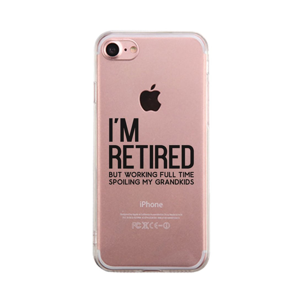 Retired Grandkids Clear Case Funny Grandparents Gifts For Christmas