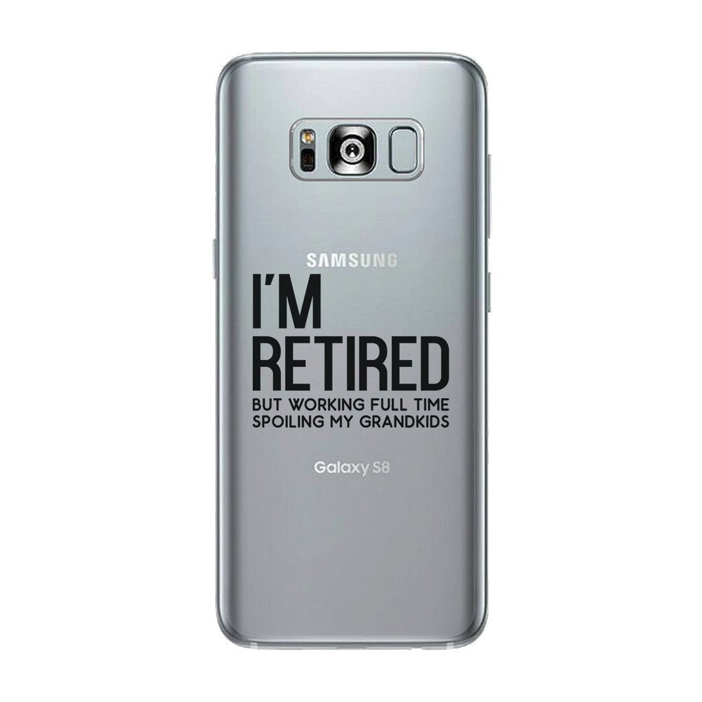 Retired Grandkids Clear Case Funny Grandparents Gifts For Christmas