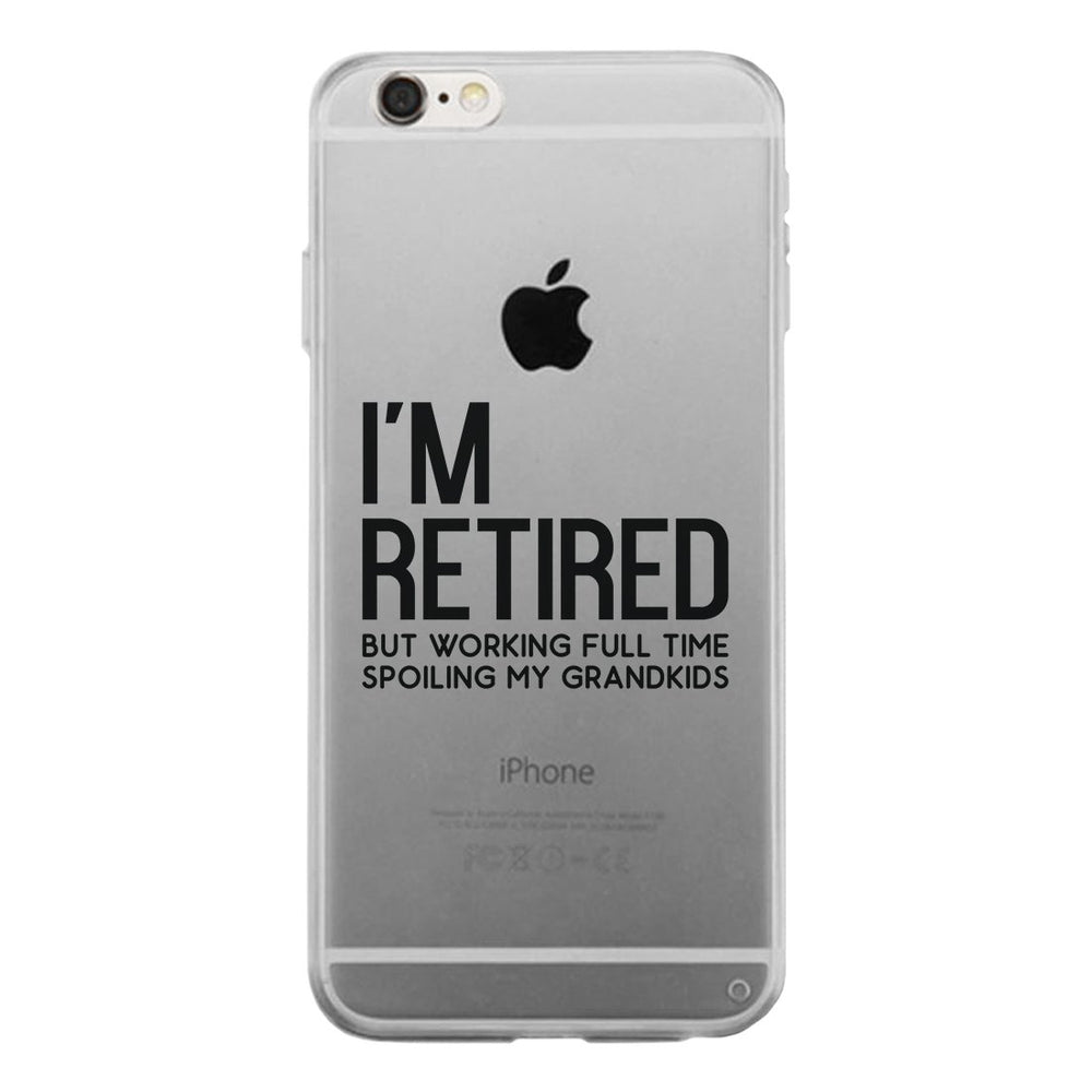 Retired Grandkids Clear Case Funny Grandparents Gifts For Christmas