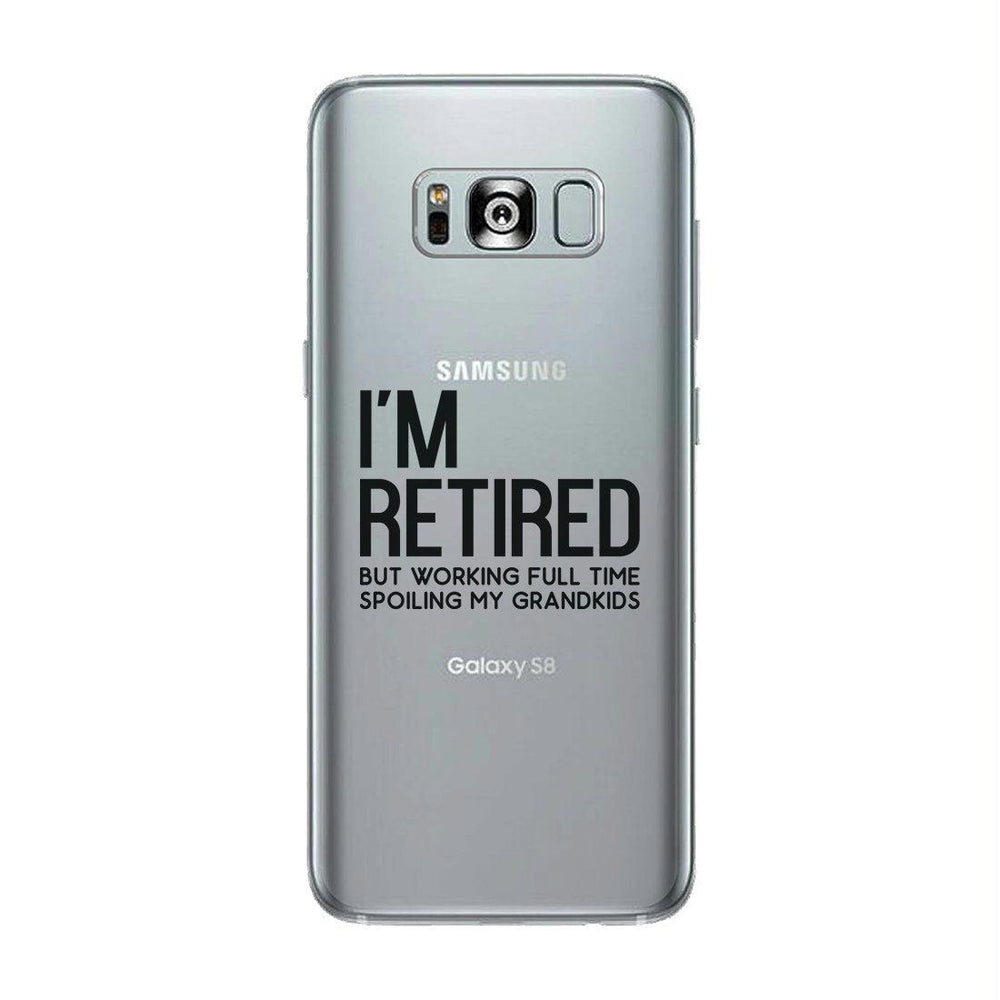 Retired Grandkids Clear Case Funny Grandparents Gifts For Christmas