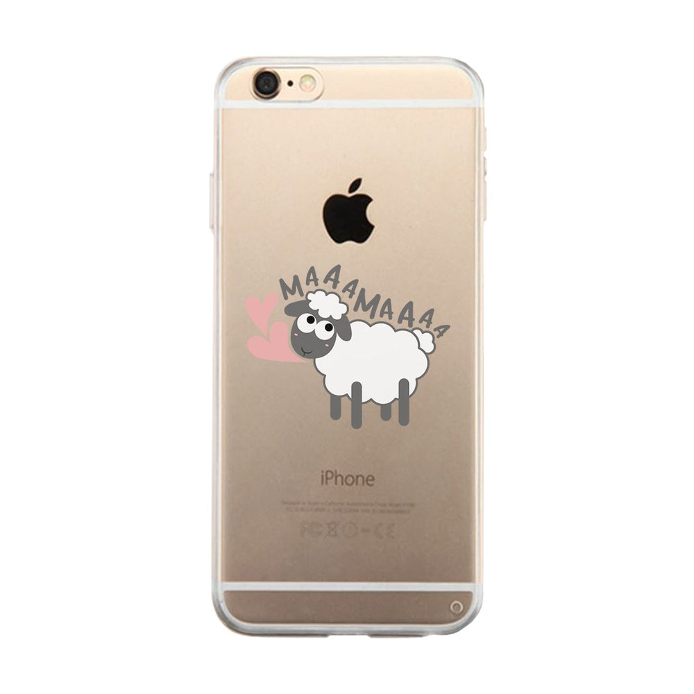 MaaaMaaa Sheep Clear Case For Mother's Day Transparent Phone Cover