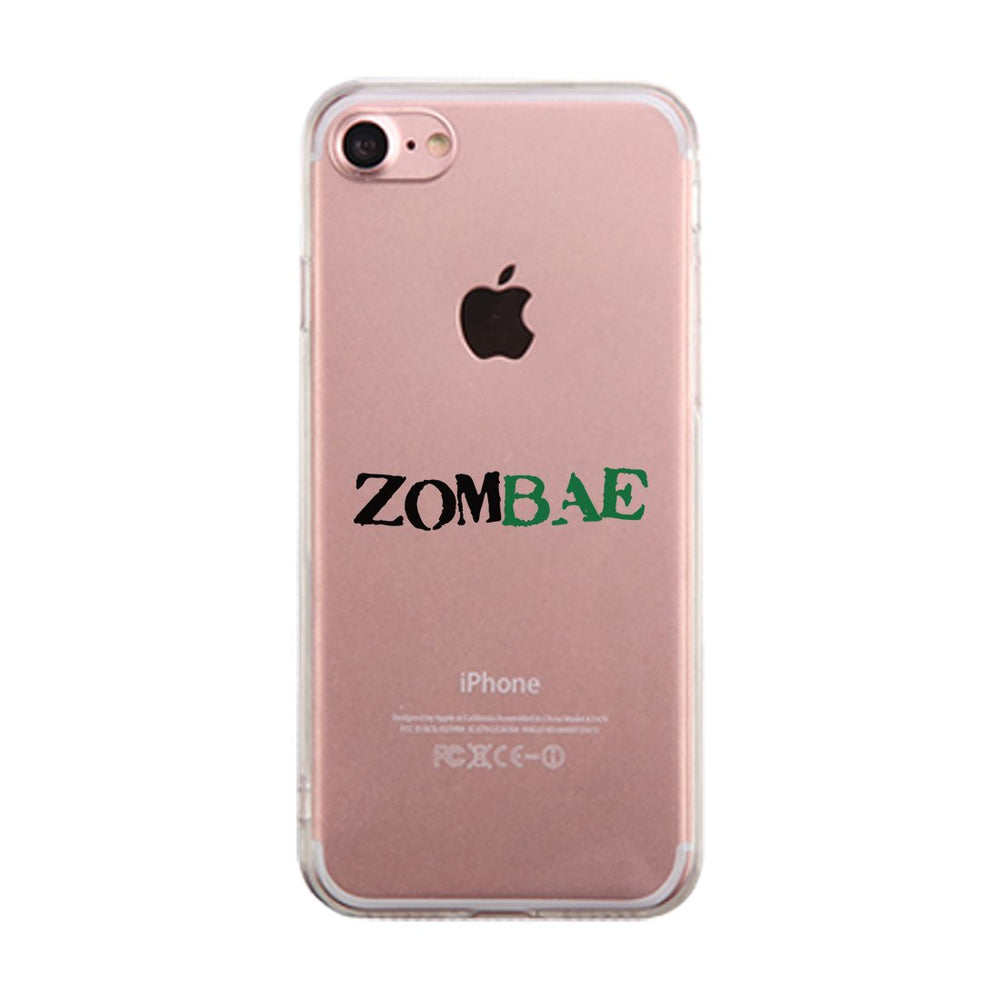 Zombae and Zombabe Clear Case Cute Matching Couple Phone Covers