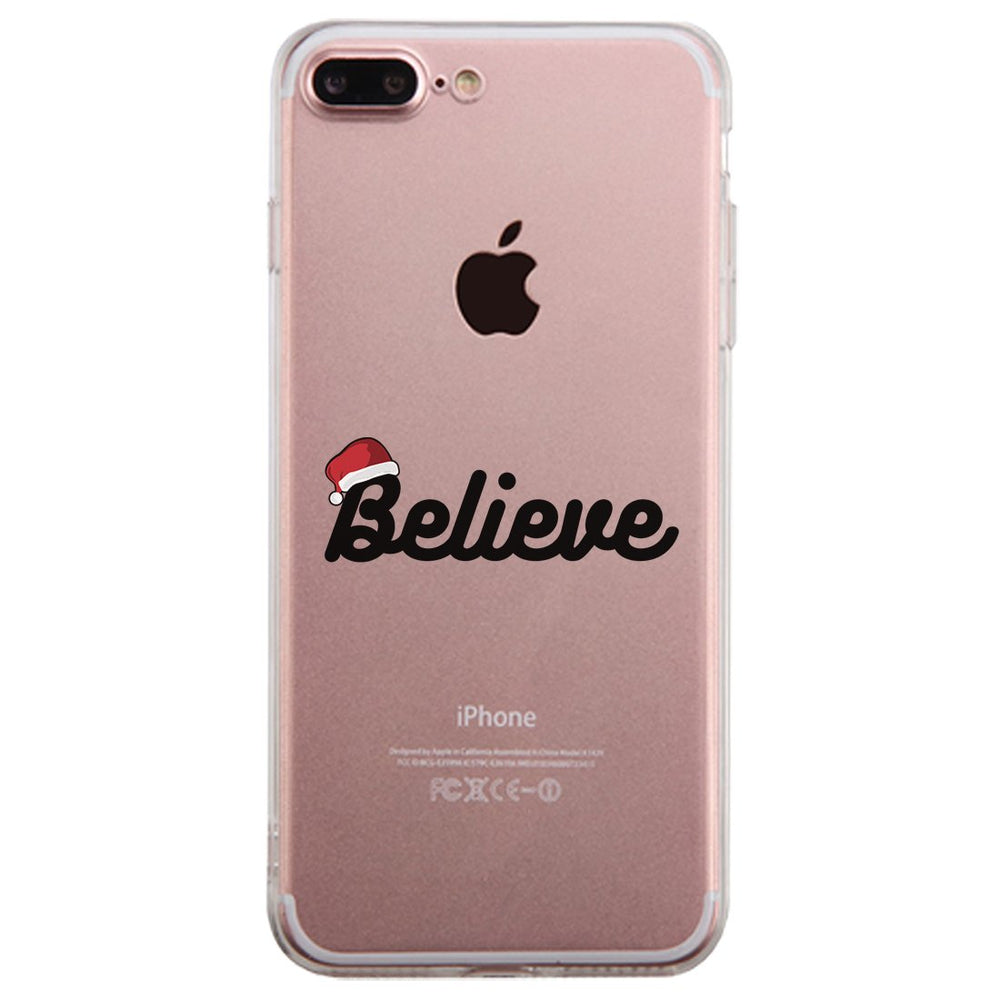 Believe Santa Hat Clear Case