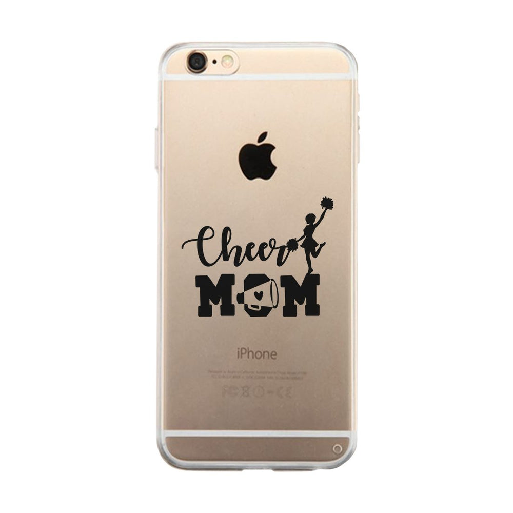 Cheer Mom Transparent Phone Cover Cute Mom Birthday Christmas Gift