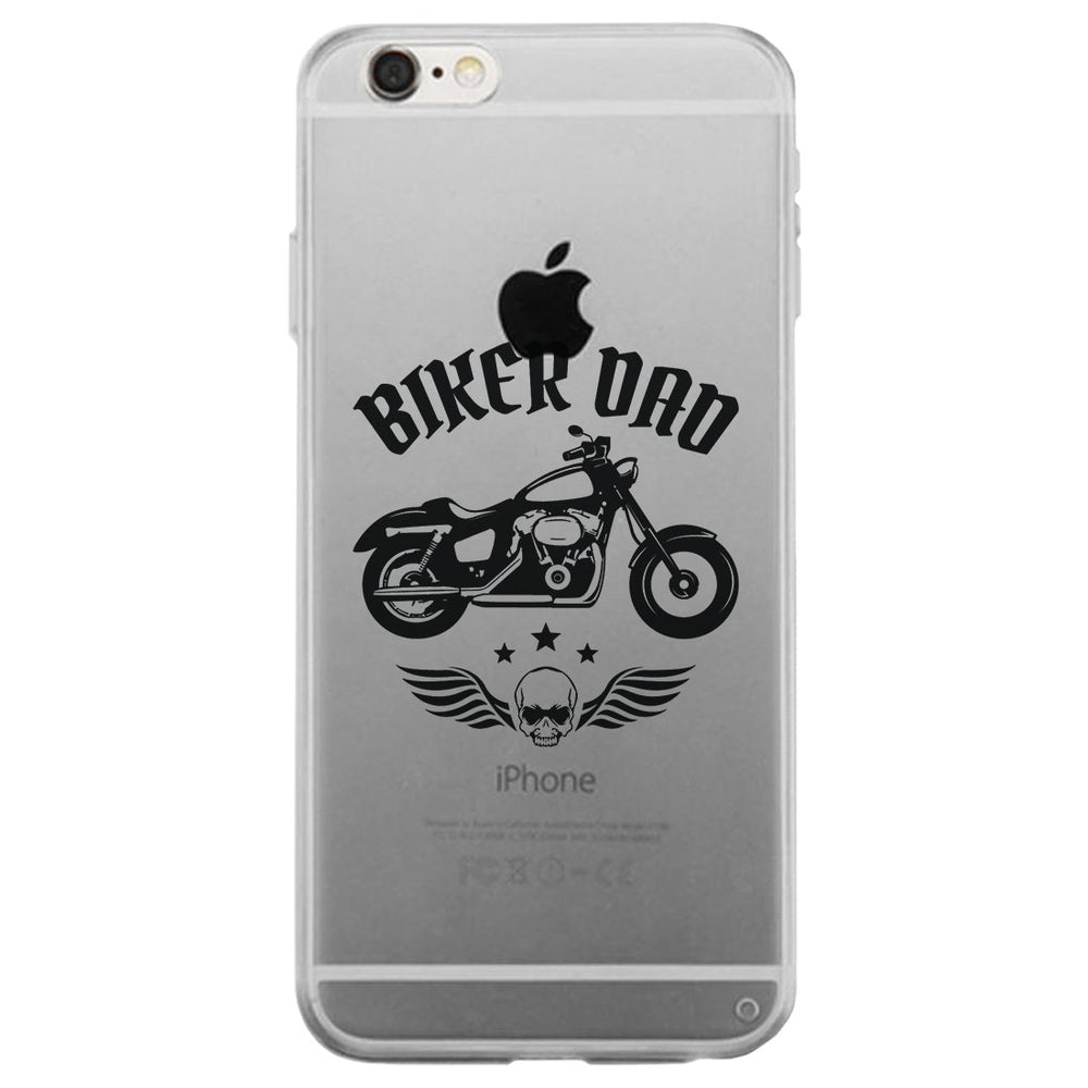 Biker Dad Clear Case Competitive Thoughtful Great Gift For Fathers