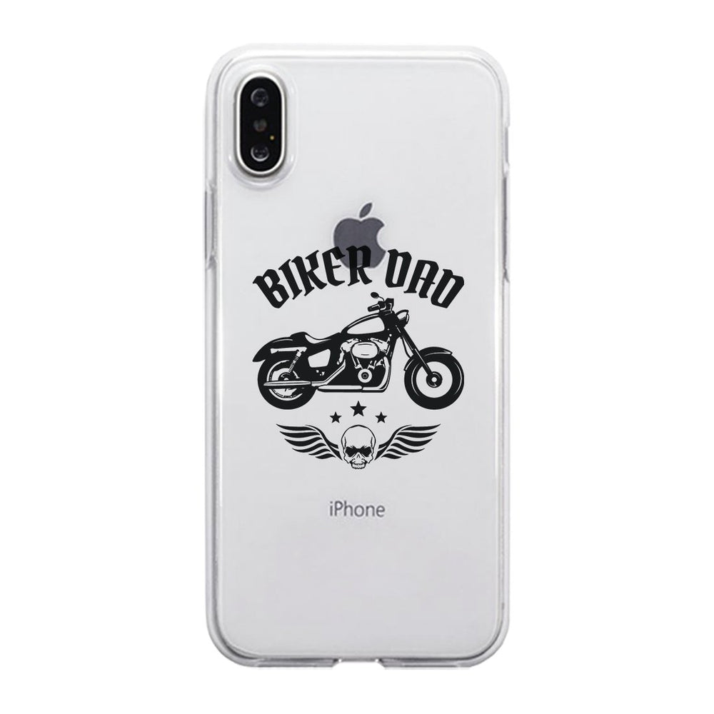 Biker Dad Clear Case Competitive Thoughtful Great Gift For Fathers