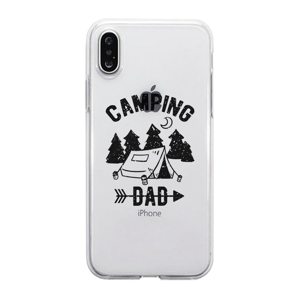 Camping Dad Clear Case Motivational Inspirational Lucky For Dads