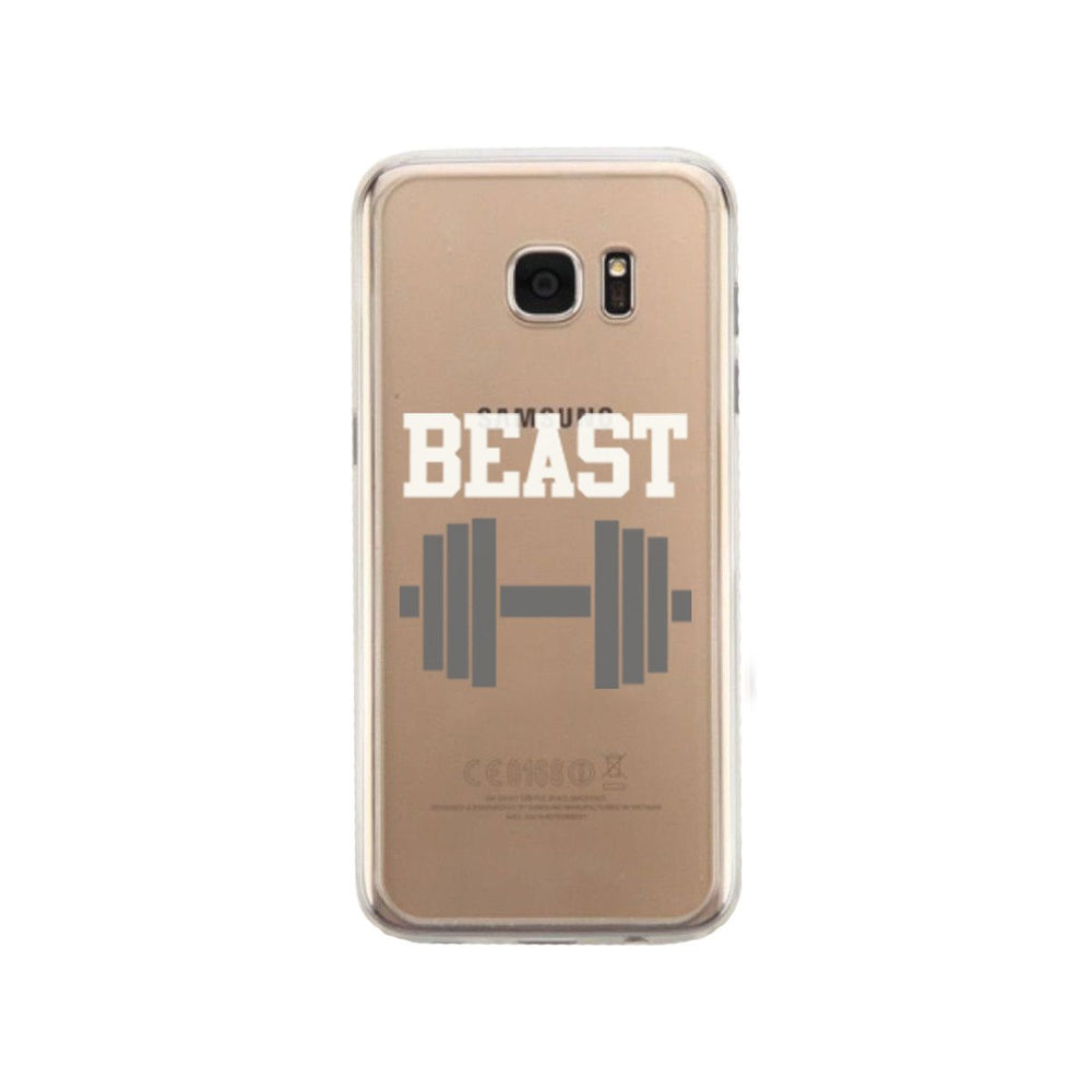 Beast Couple Matching Phone Case Cute Clear Phonecase