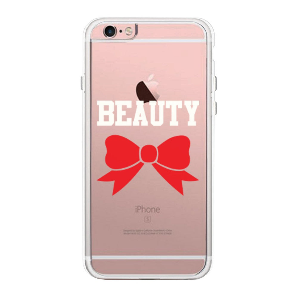 Beauty Couple Matching Phone Case Cute Clear Phonecase