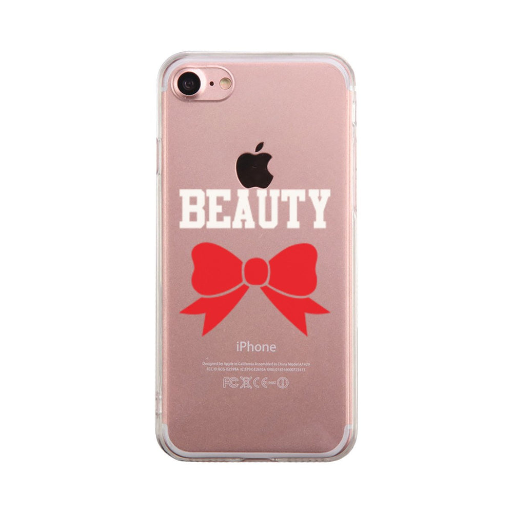 Beauty Couple Matching Phone Case Cute Clear Phonecase