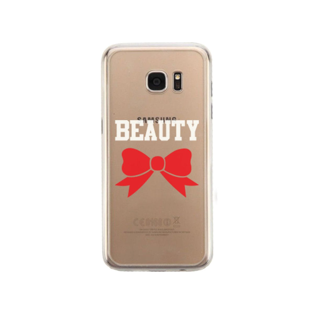 Beauty Couple Matching Phone Case Cute Clear Phonecase