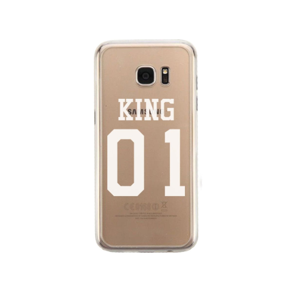 King01 Couple Matching Phone Case Cute Clear Phonecase