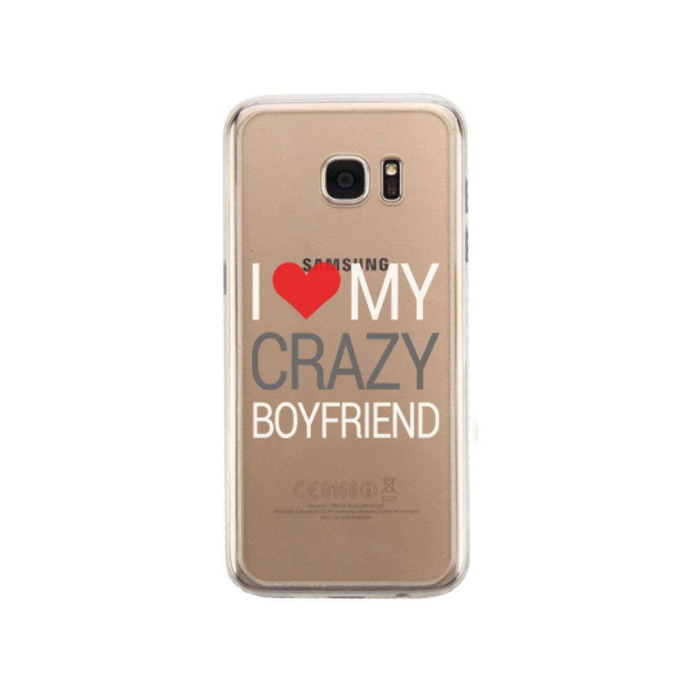 I Love My Crazy Boyfriend Case Cute Clear Phonecase