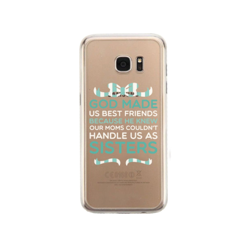 God Made Us Mint BFF Phone Case Cute Clear Phonecase