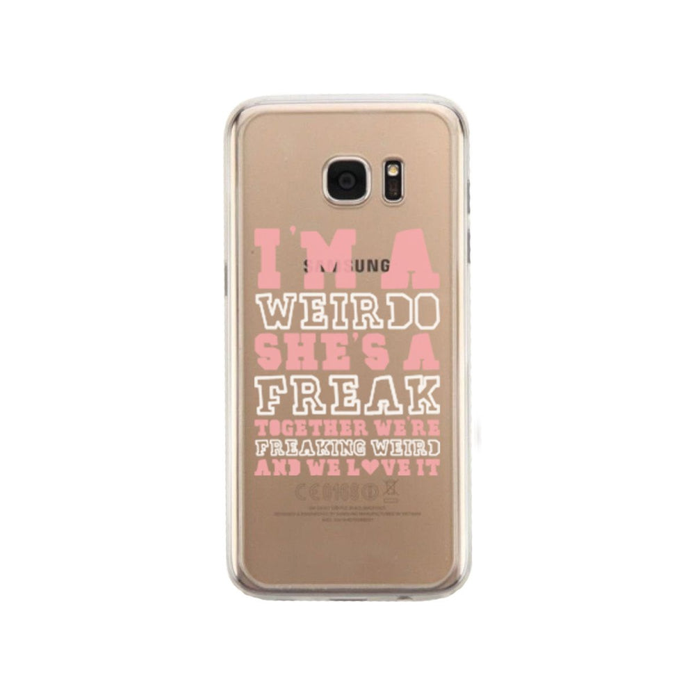 I Am A Weirdo BFF Phone Case Cute Clear Phonecase