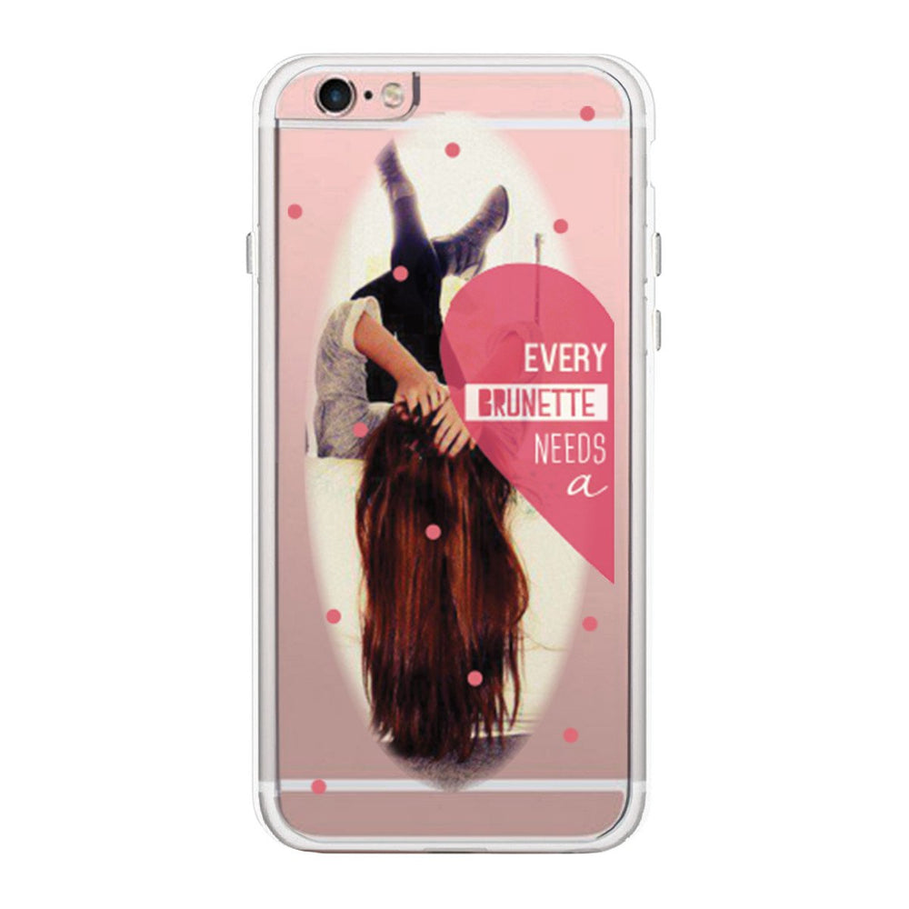 Brunette Best Friend Phone Case Cute Clear Phonecase