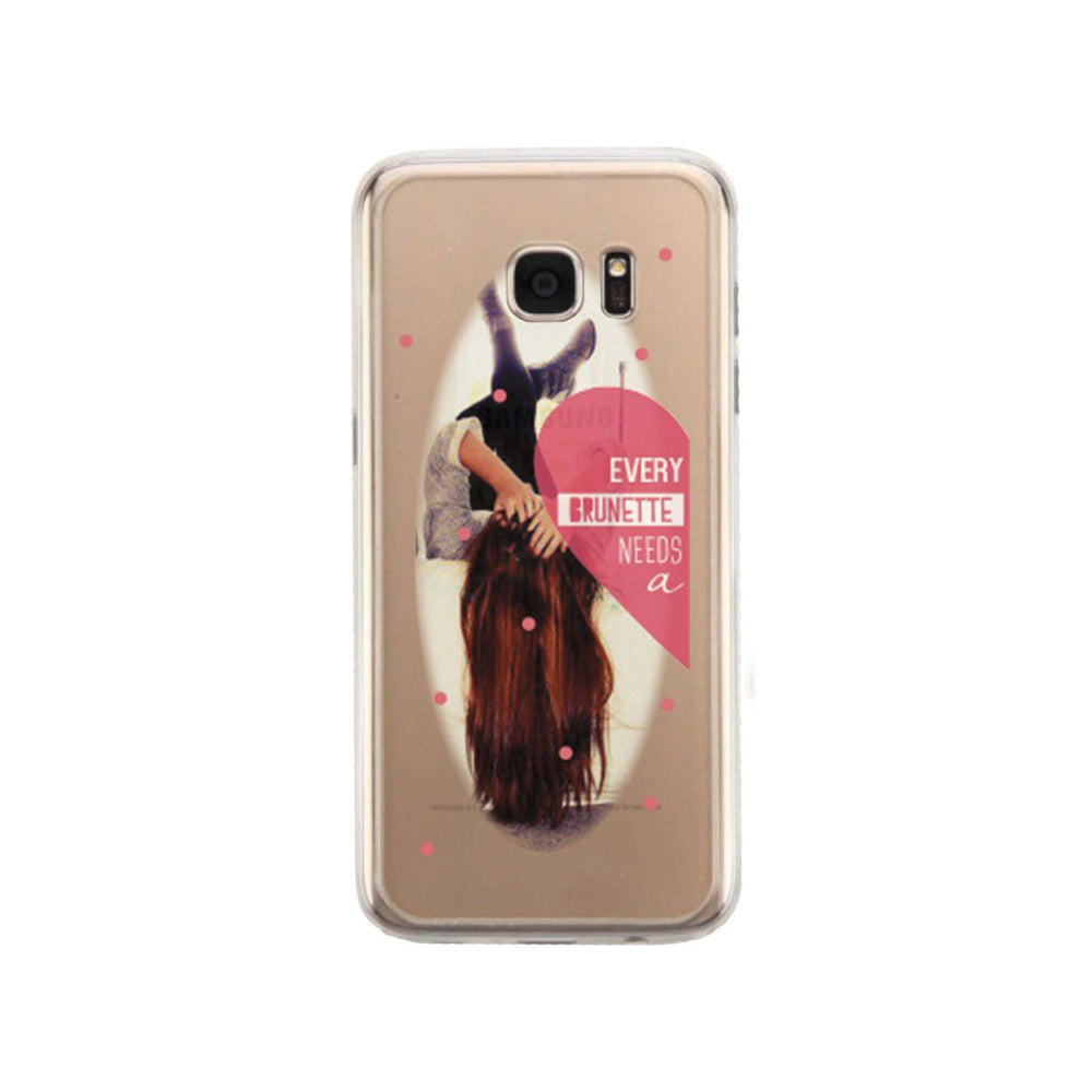 Brunette Best Friend Phone Case Cute Clear Phonecase